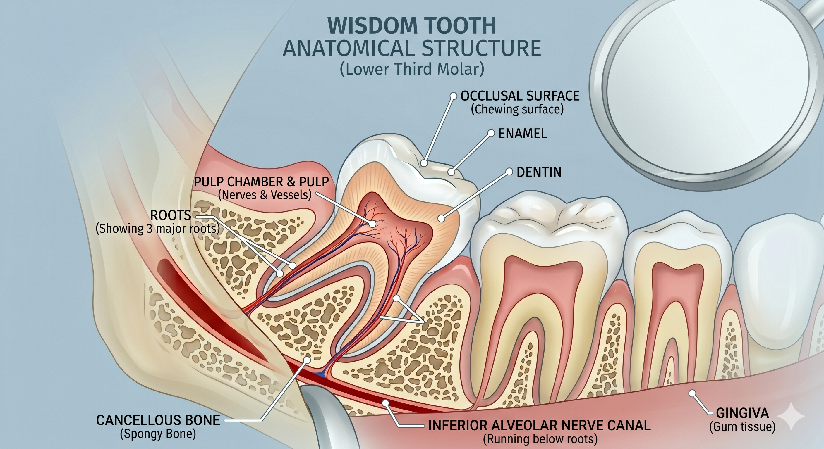 Impacted Wisdom Tooth Diagram